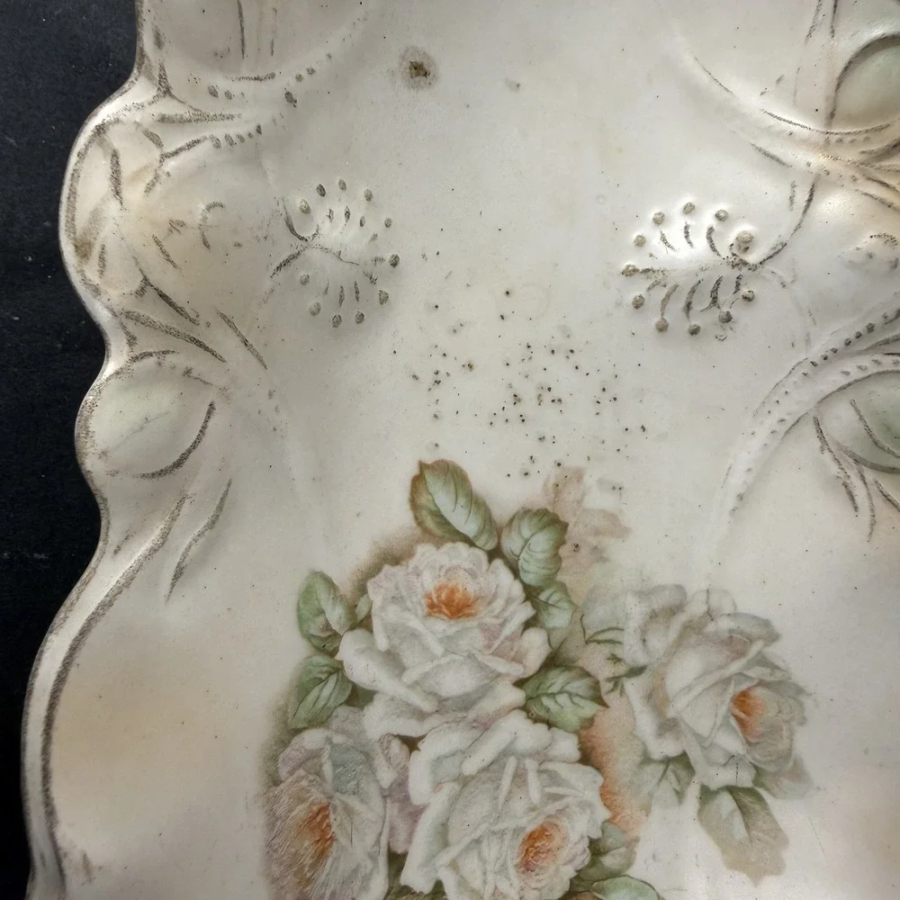 Vintage German Lusterware‎ Oval Bowl